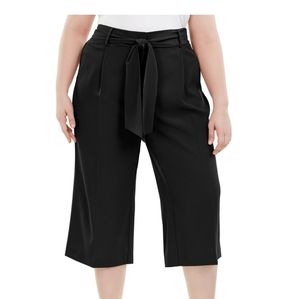 New Alfani Plus Tummy-Control Tie Waist Culottes